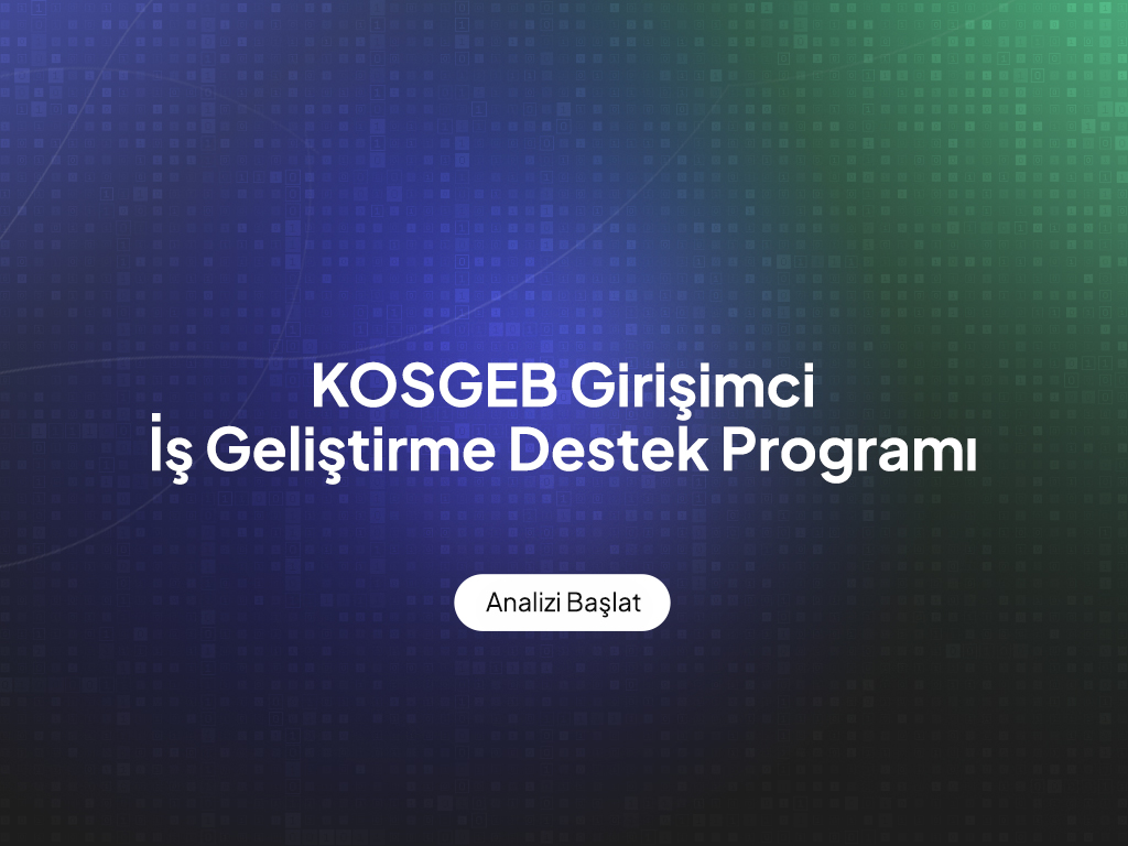 KOSGEB Girişimci İş Geliştirme